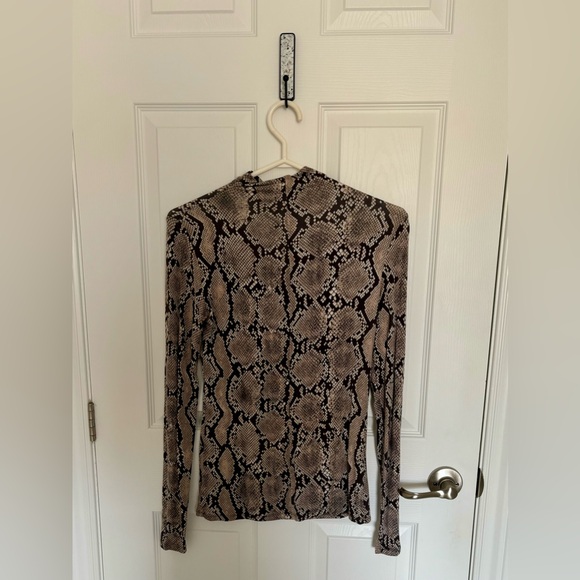 Aritzia Babaton Snake Print Turtleneck - Picture 4 of 5